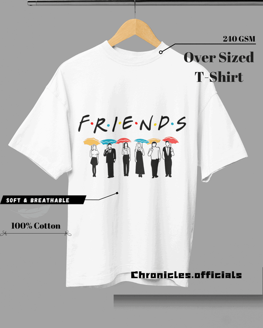 All characters in Friends | Oversized T-Shirt | FRIENDS - CHRONICLES
