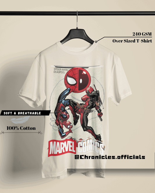 Deadpool and Spidey | Oversized T-Shirt | Marvel - CHRONICLES