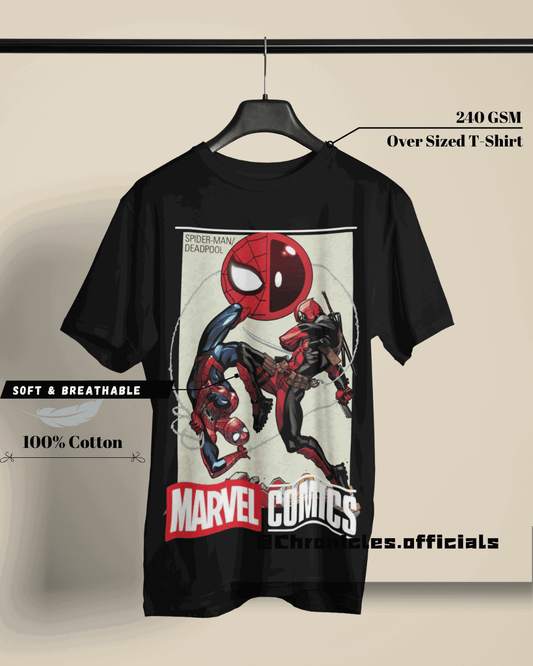 Deadpool and Spidey | Oversized T-Shirt | Marvel - CHRONICLES