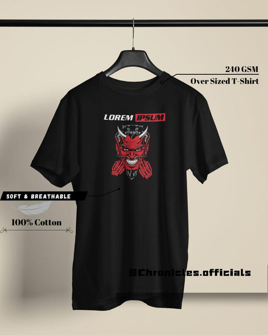 Devil Head | Oversized T-Shirt | Lucifer - CHRONICLES