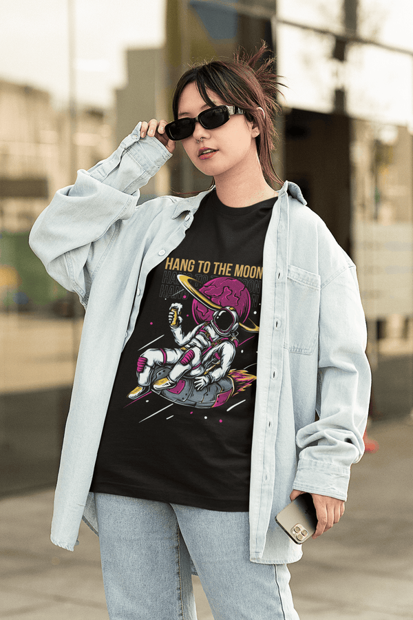 Hang To The Moon | Over Sized | Oversized T-Shirt | Chronicles Exclusive - CHRONICLES