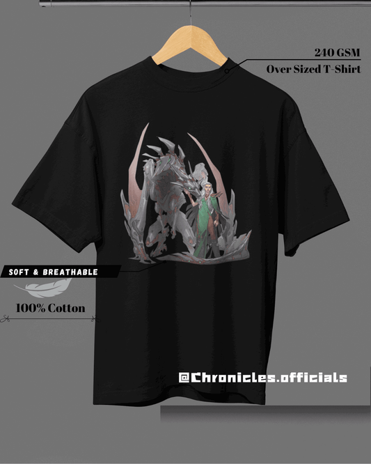 Khaleesi With Her Dragon | Oversized T-Shirt | GOT - CHRONICLES