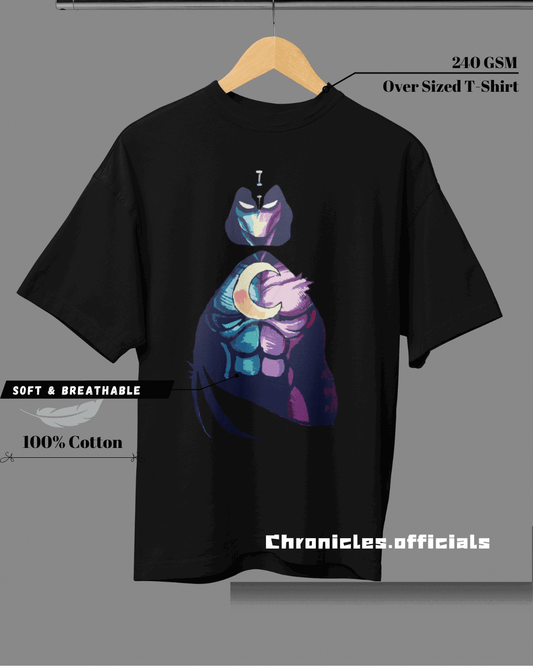 Khonshu in Action | Oversized T-Shirt | Moon Knight - CHRONICLES