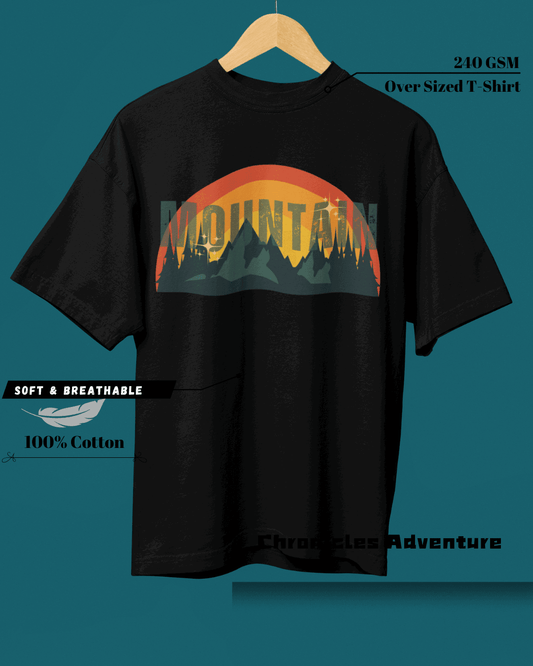 Mountain | Oversized T-Shirt | TRAVEL & ADVENTURE - CHRONICLES