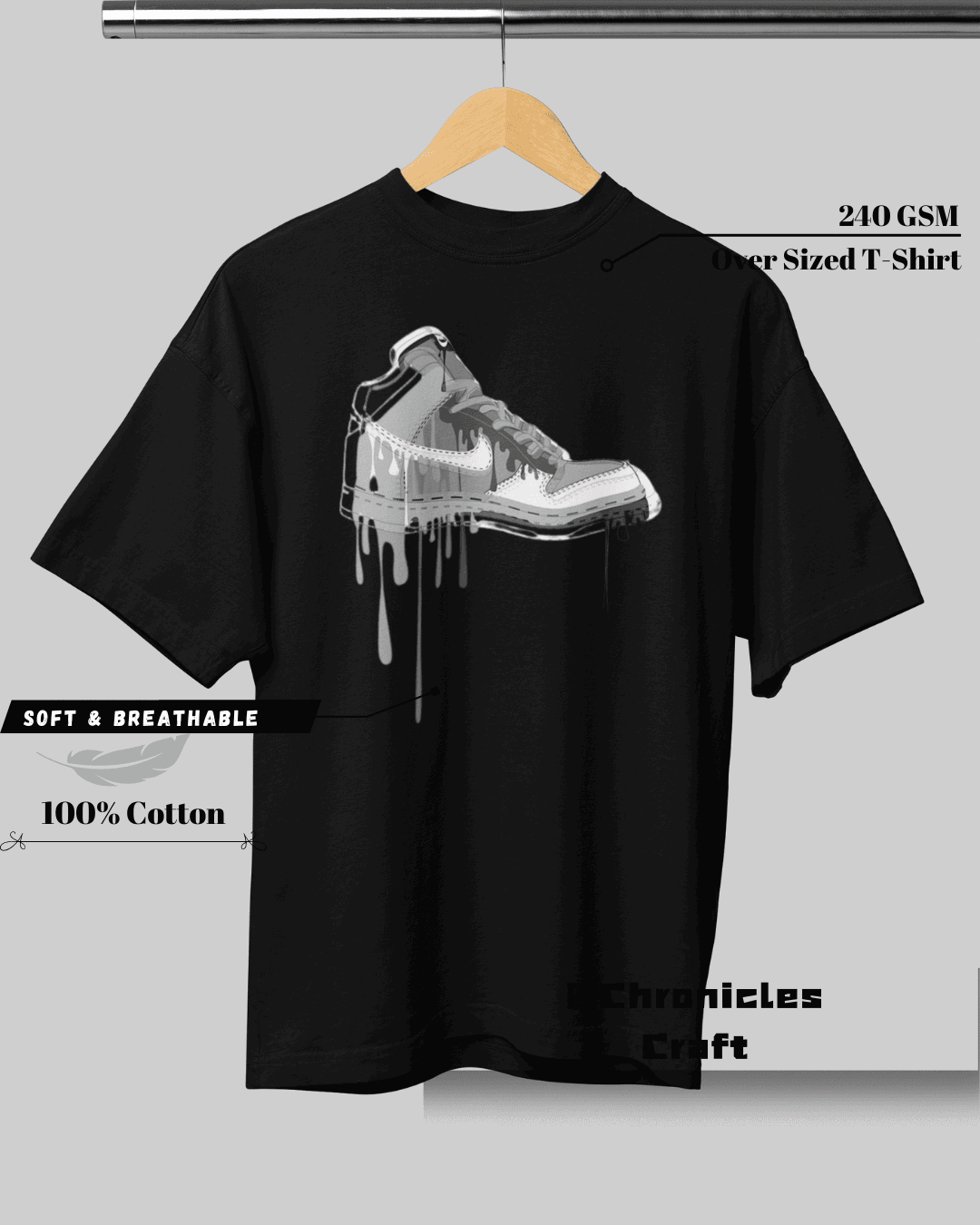 Nike Shoe Drip Oversized T Shirt Chronicles Craft CHRONICLES