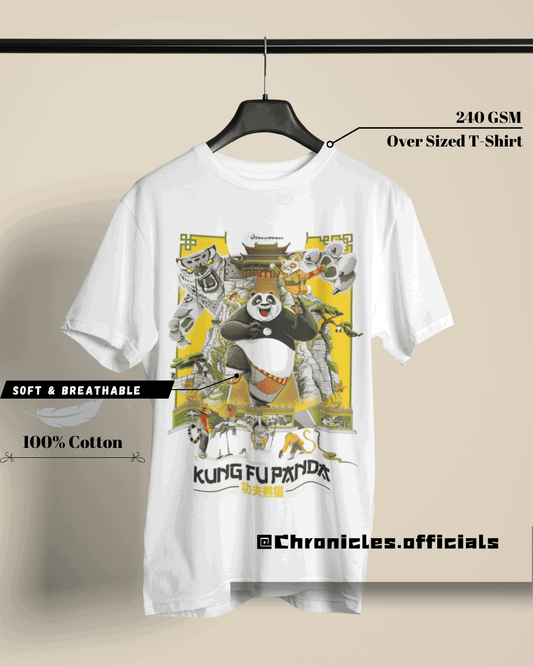 Panda and the Squad (Kung Fu Panda) | Oversized T-Shirt | Kung Fu Panda - CHRONICLES
