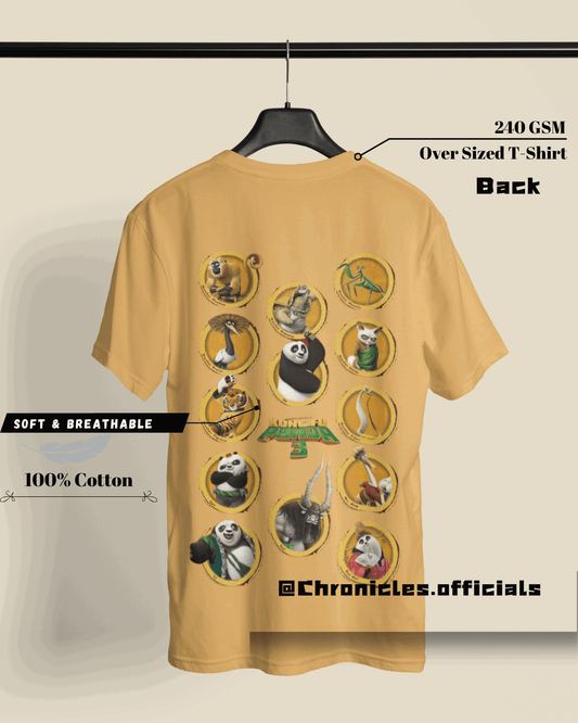 Poo (Kung Fu Panda) - Double Side Print | Oversized T-Shirt | Kung Fu Panda - CHRONICLES