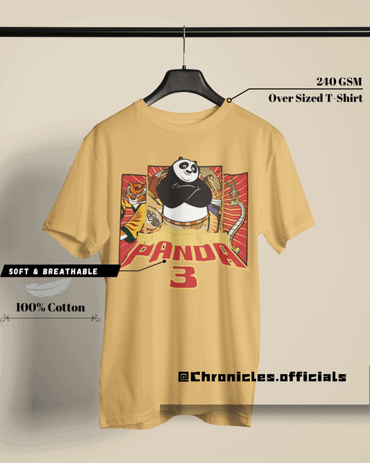 Poo (Kung Fu Panda) - Double Side Print | Oversized T-Shirt | Kung Fu Panda - CHRONICLES