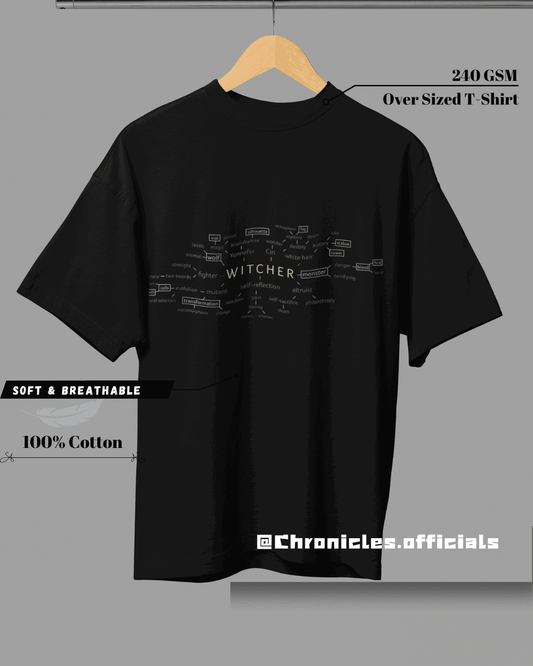 The Witcher Characteristics | Oversized T-Shirt | THE WITCHER - CHRONICLES