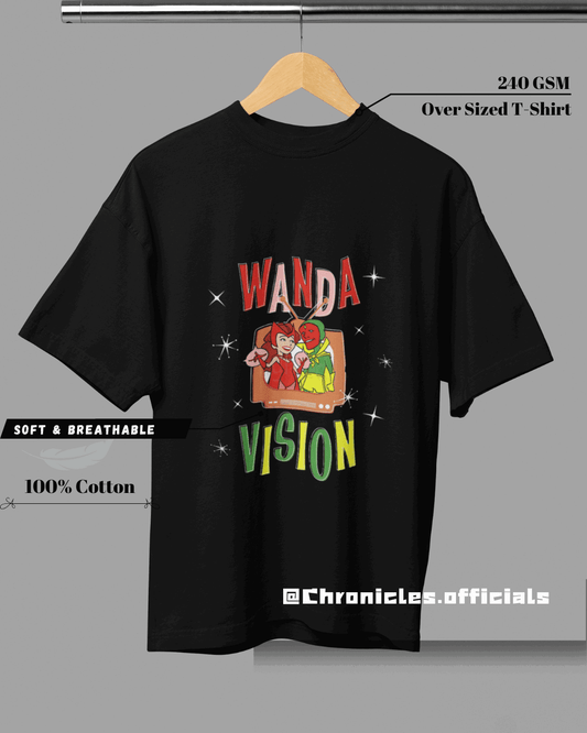 Wanda Vision's animated Characters| Oversized T-Shirt | WANDAVISION - CHRONICLES