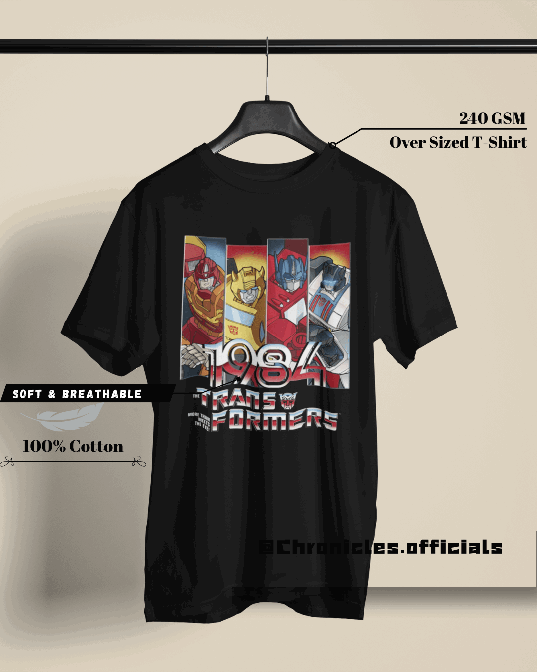 1984 - Transformers | Oversized T-Shirt | Transformer - CHRONICLES