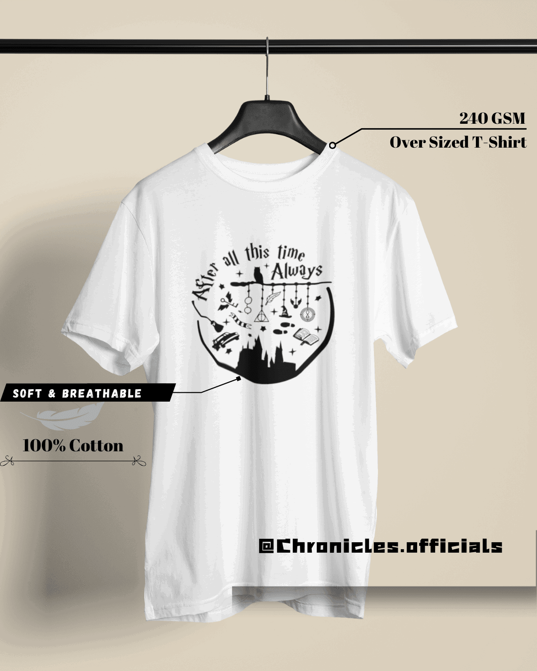 ALWAYS AND FOREVER | Oversized T-Shirt | HARRY POTTER - CHRONICLES