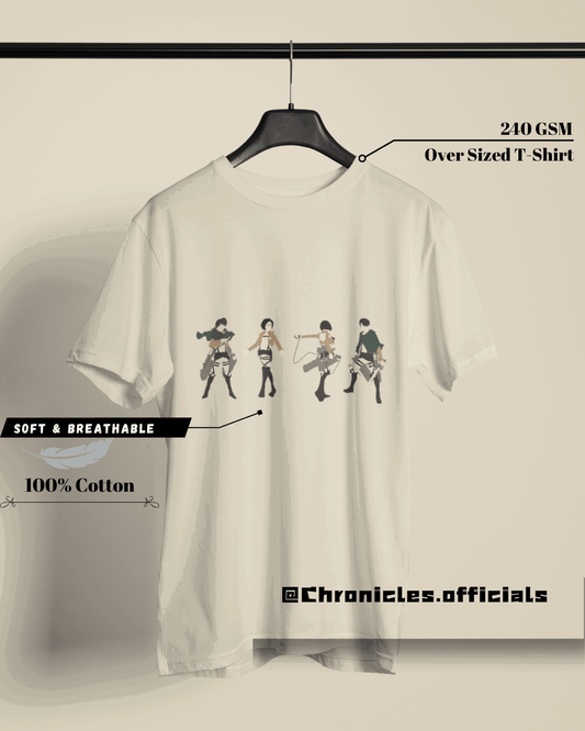 AOT Minimalist | Oversized T-Shirt | Attack On Titan - CHRONICLES