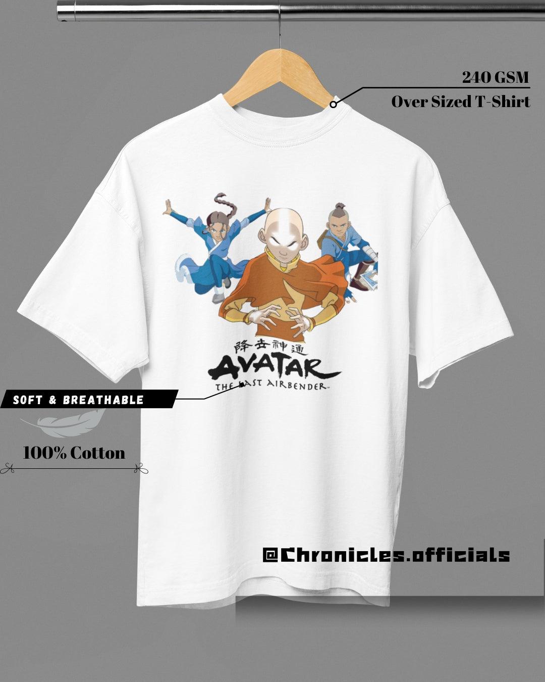 Aang Katara and Sokka | Oversized T-Shirt | Anime - CHRONICLES
