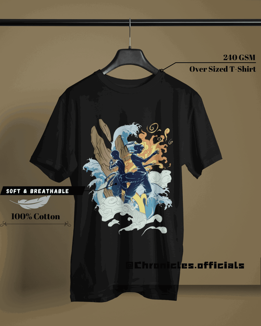Aang and Katara | Oversized T-Shirt | AVATAR - CHRONICLES