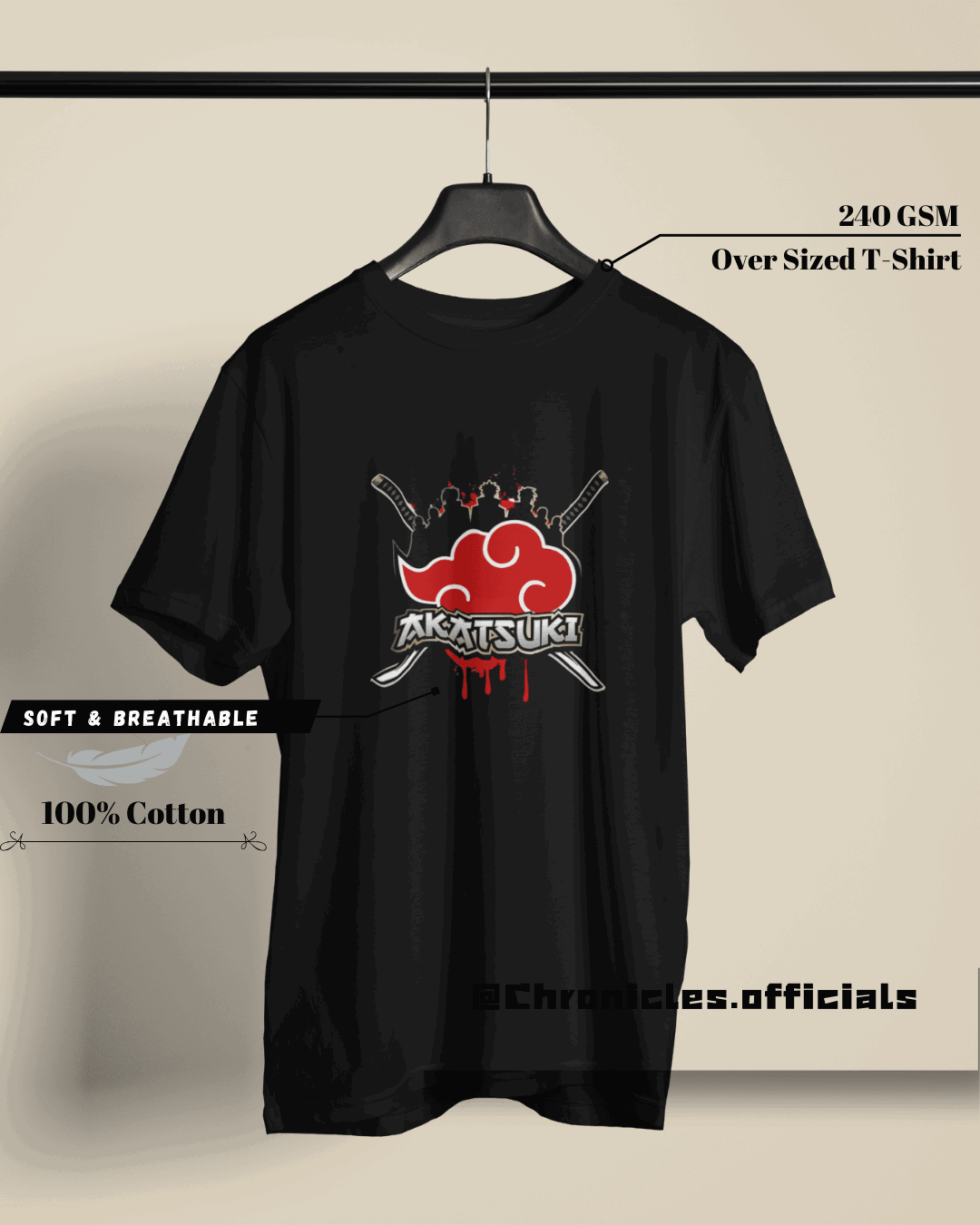 Akatsuki | Oversized T-Shirt | Naruto - CHRONICLES
