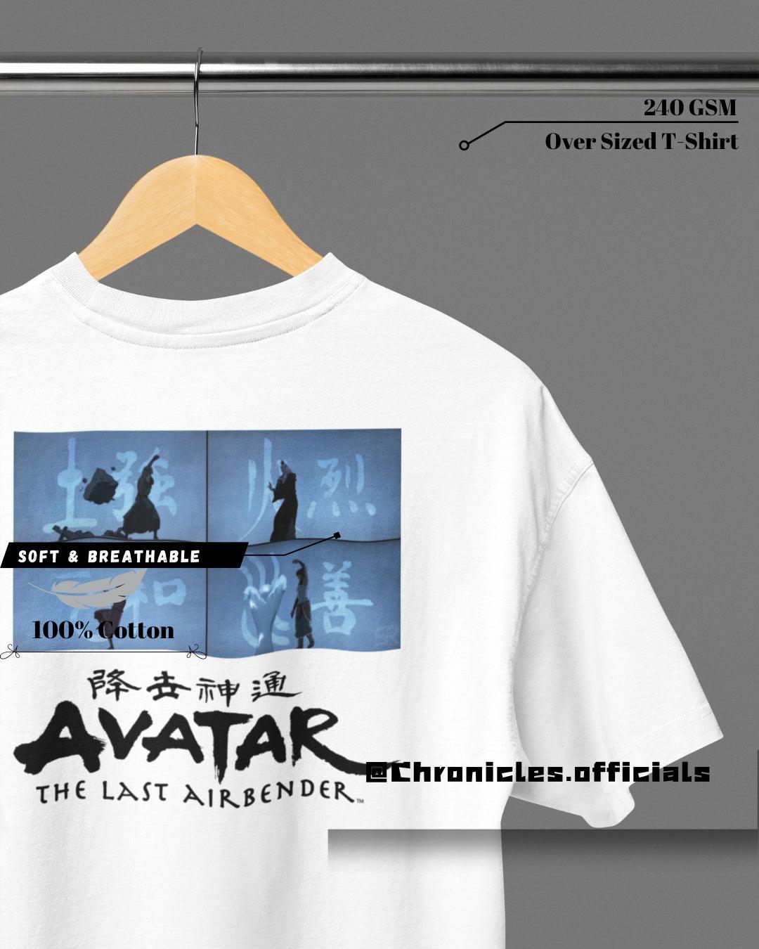 All Avatar Practicing | Oversized T-Shirt | Anime - CHRONICLES