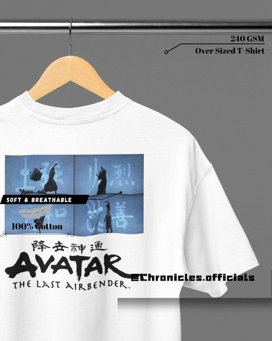 All Avatar Practicing | Oversized T-Shirt | Anime - CHRONICLES