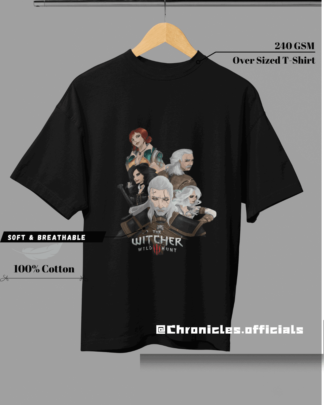 All Characters | Oversized T-Shirt | THE WITCHER - CHRONICLES