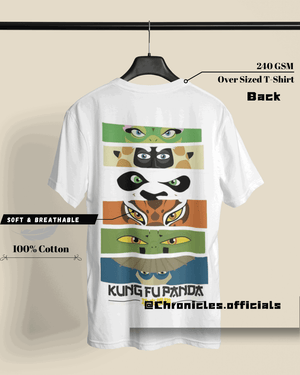 All In One - Double Side Print | Oversized T-Shirt | Kung Fu Panda