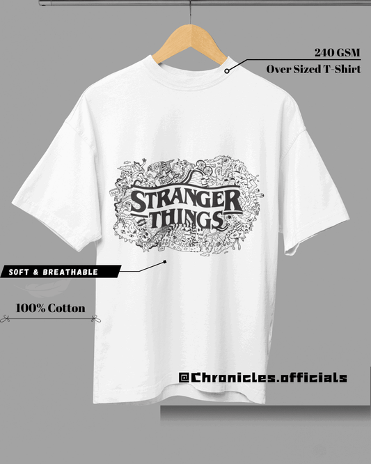 Animation Print | Oversized T-Shirt | STRANGER THINGS - CHRONICLES