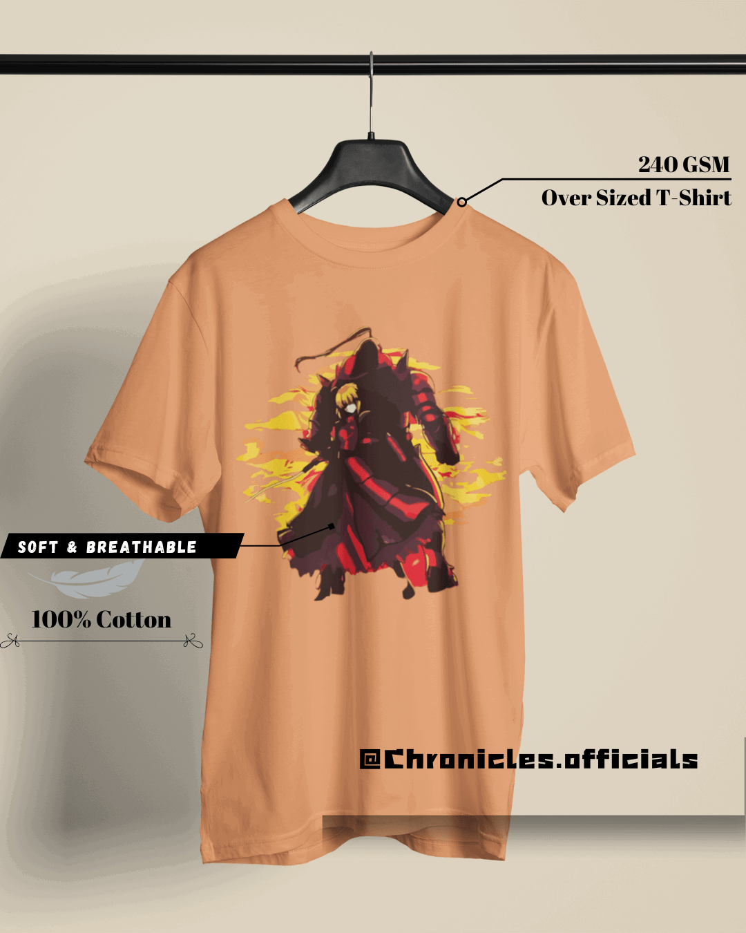 Armour Of Love - Eric Brothers FMA | Oversized T-Shirt | Full Metal Alchemist - CHRONICLES