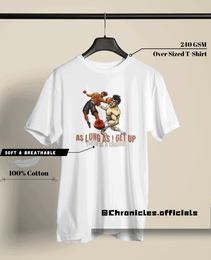 As Long As I Can Get Up | Oversized T-Shirt | Hajime No Ippo - CHRONICLES