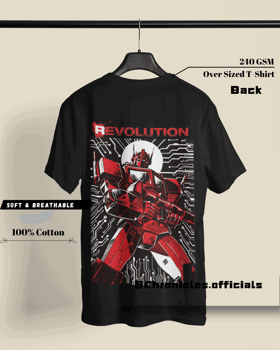 Autobots Revolutions | Oversized T-Shirt | Transformer - CHRONICLES