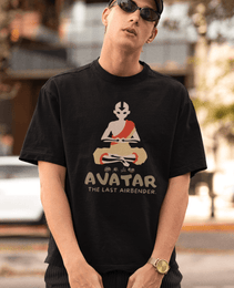 Avatar Aang Meditating | Oversized T-Shirt | Anime - CHRONICLES