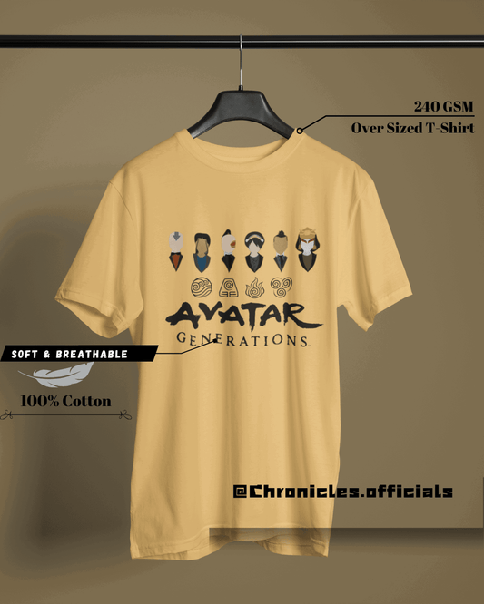Avatars - Then to Now | Oversized T-Shirt | AVATAR - CHRONICLES