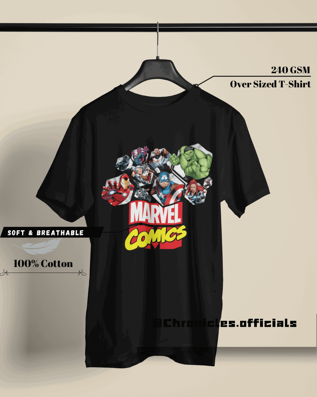 Avengers Assemble - Comics | Oversized T-Shirt | Marvel - CHRONICLES