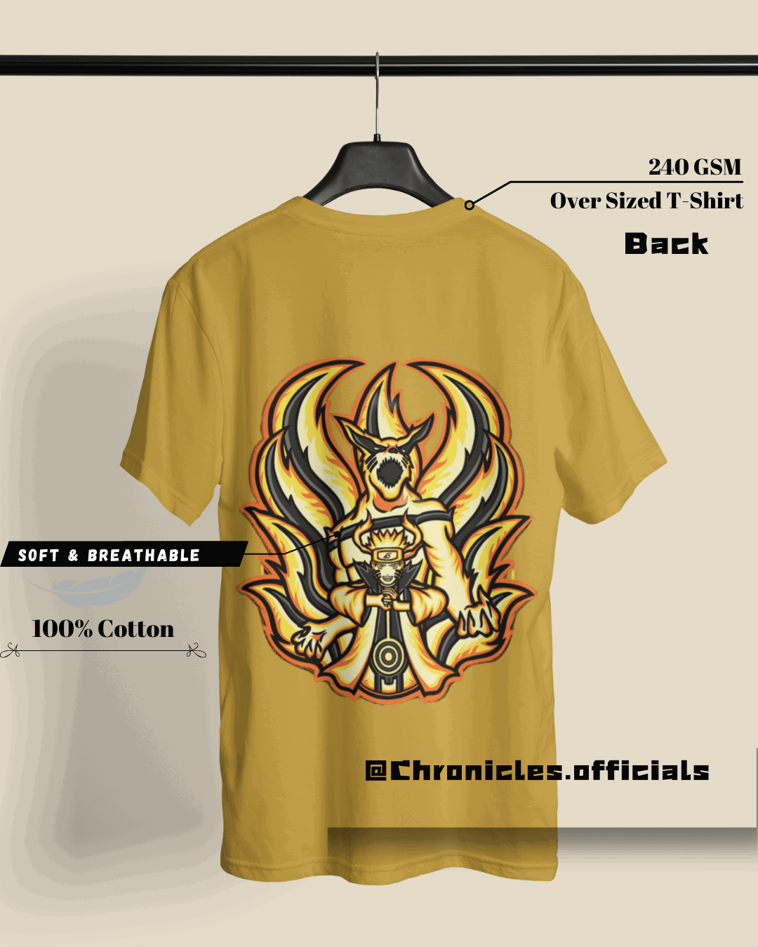 Baryon Mode - Naruto Uzumaki | Oversized T-Shirt | Naruto - CHRONICLES