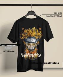 Baryon Mode Naruto Uzumaki - Dual Side Print | Oversized T-Shirt | Naruto - CHRONICLES