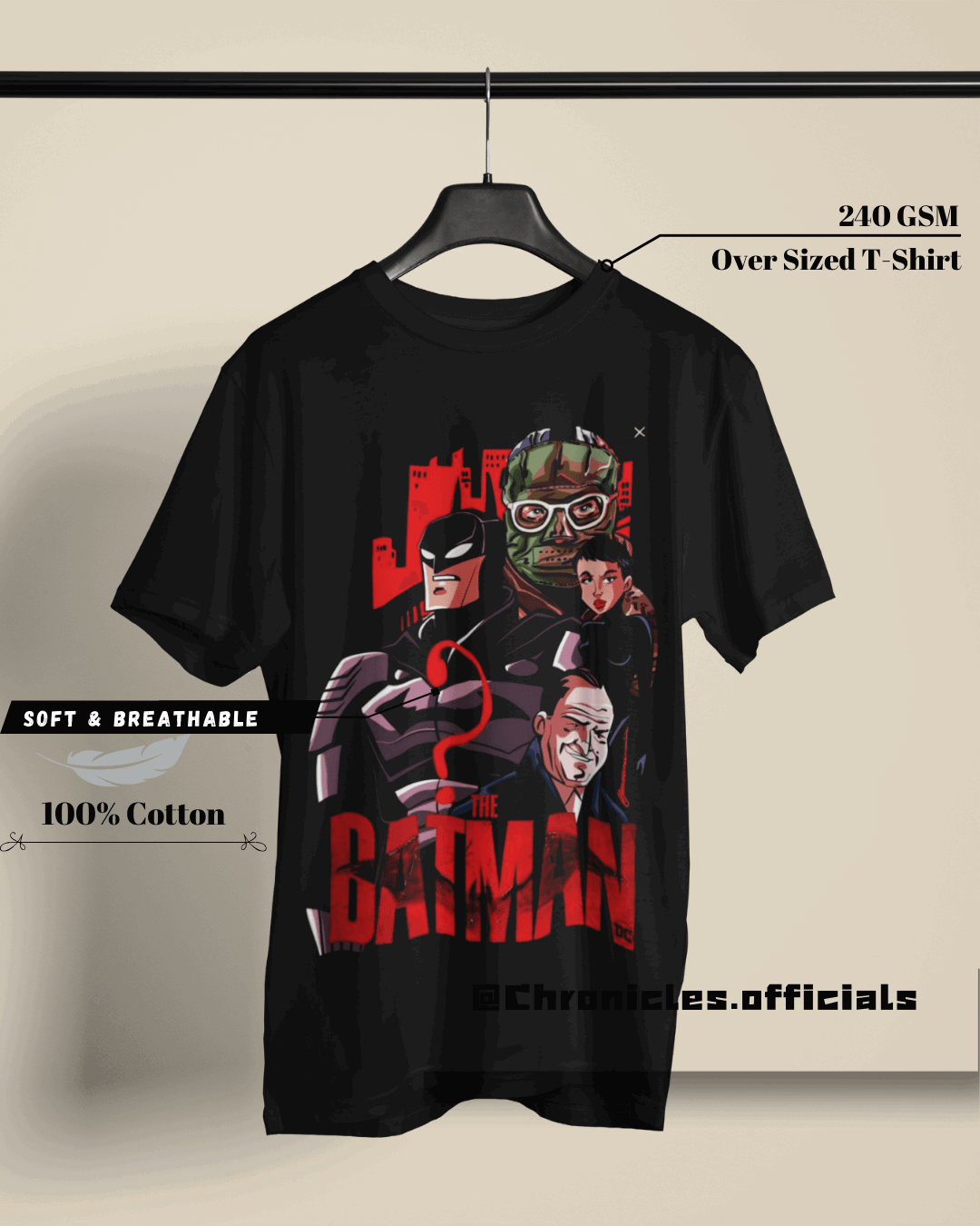 Batman Red | Oversized T-Shirt | DC Official - CHRONICLES