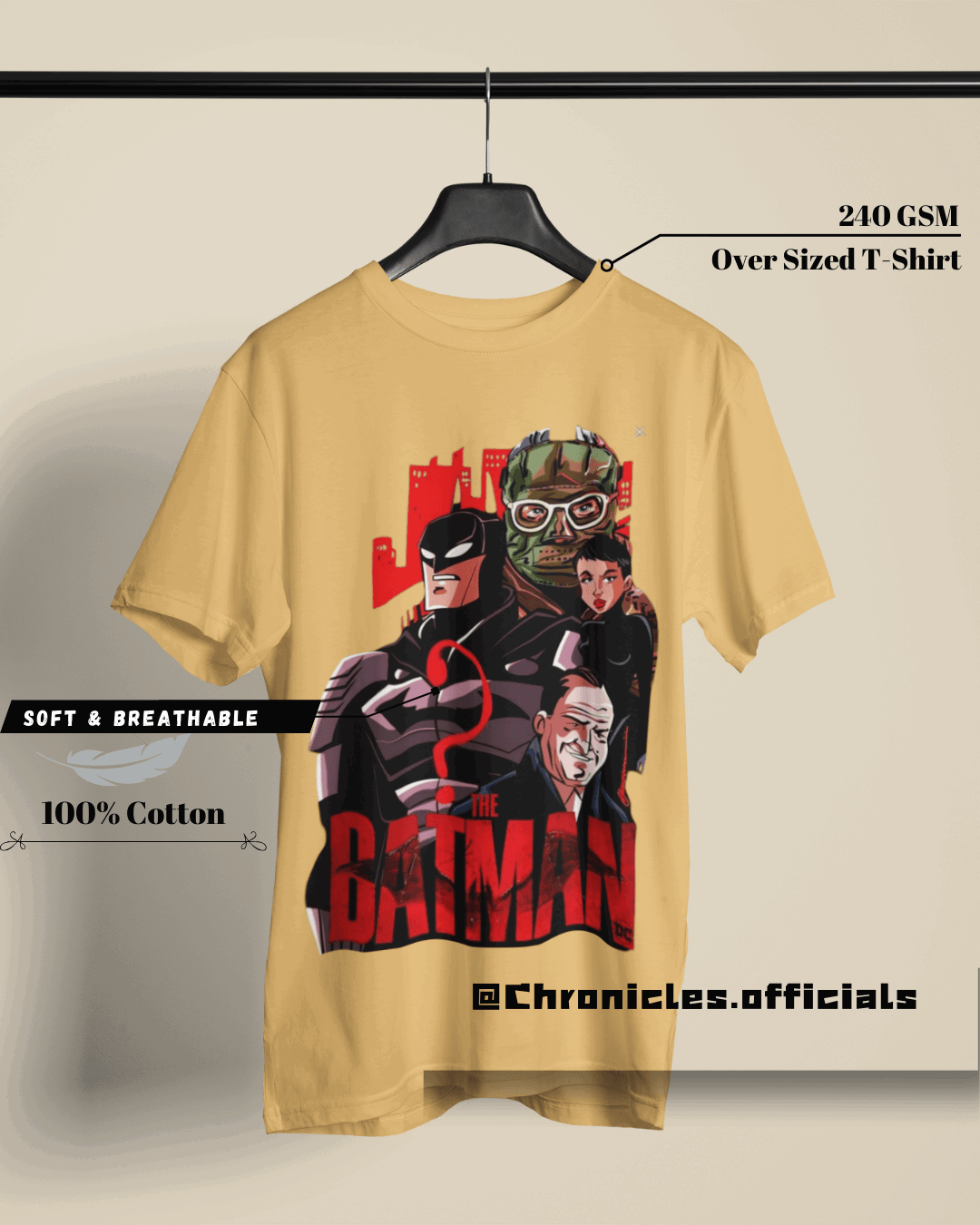 Batman Red | Oversized T-Shirt | DC Official - CHRONICLES