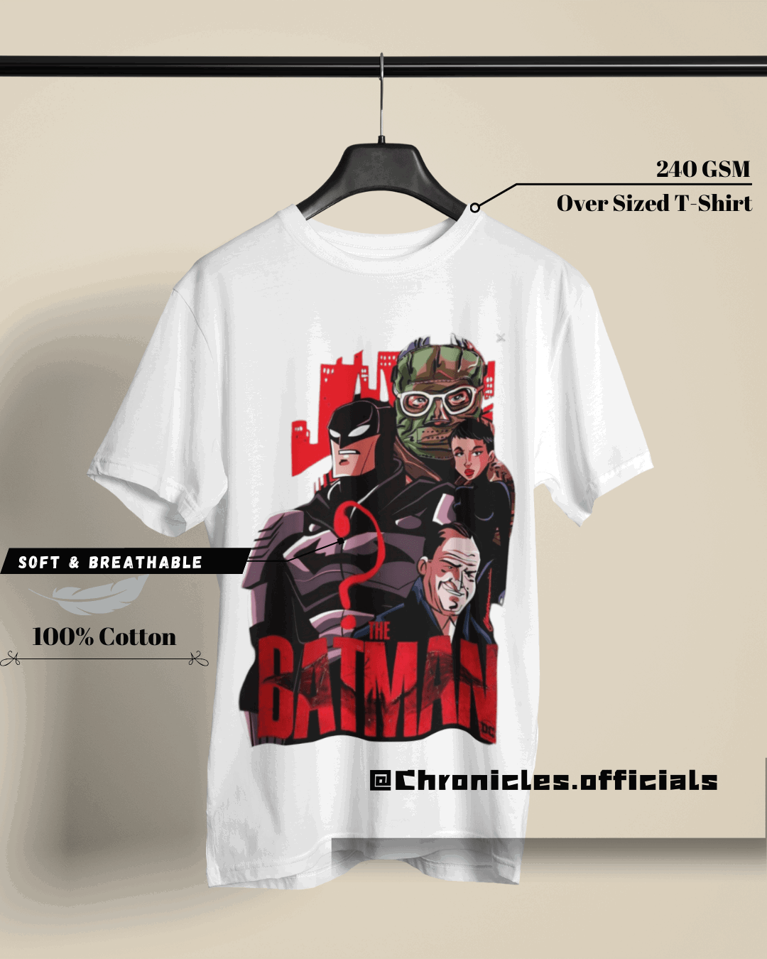 Batman Red | Oversized T-Shirt | DC Official - CHRONICLES