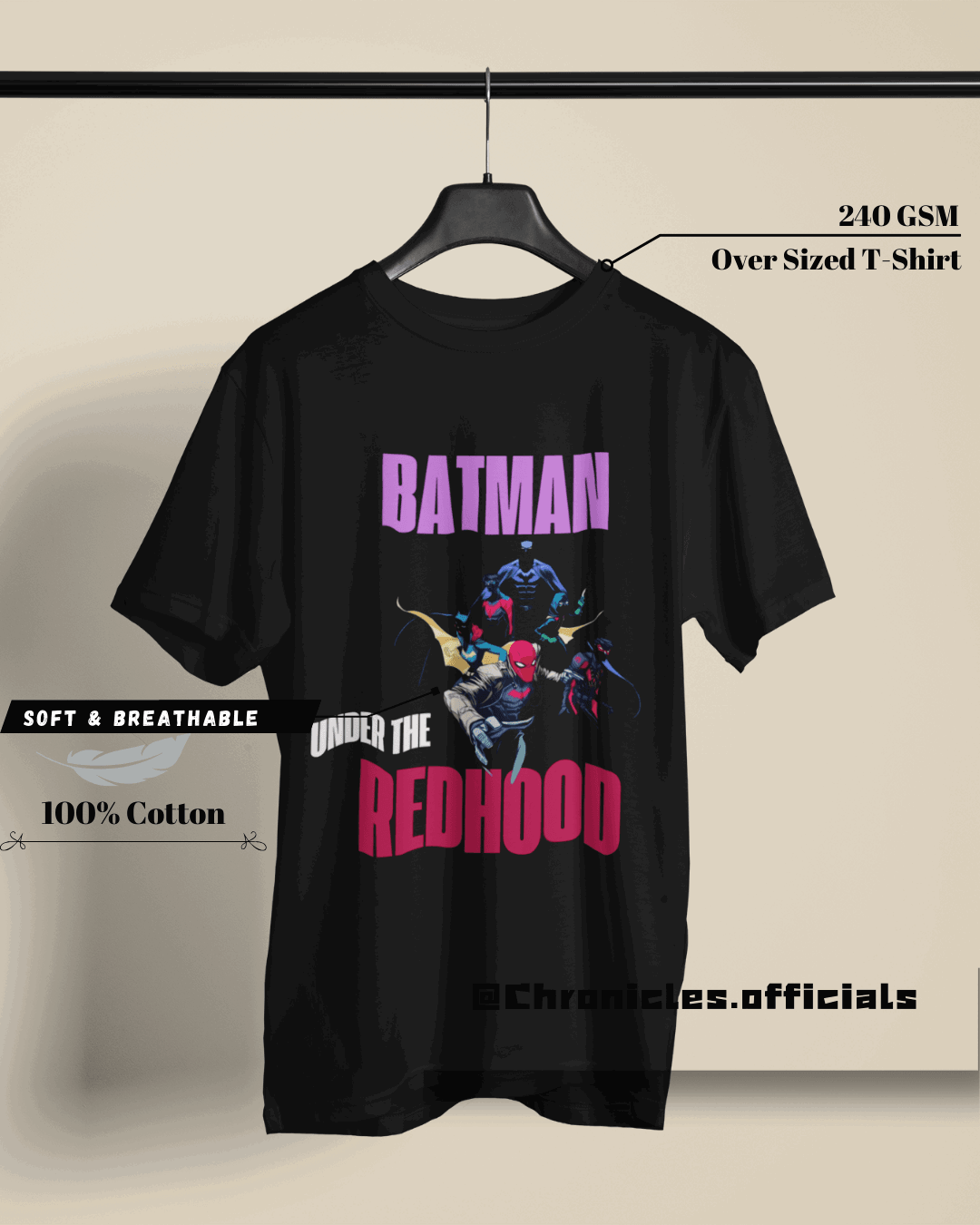 Batman Under the redhood | Oversized T-Shirt | DC Official - CHRONICLES