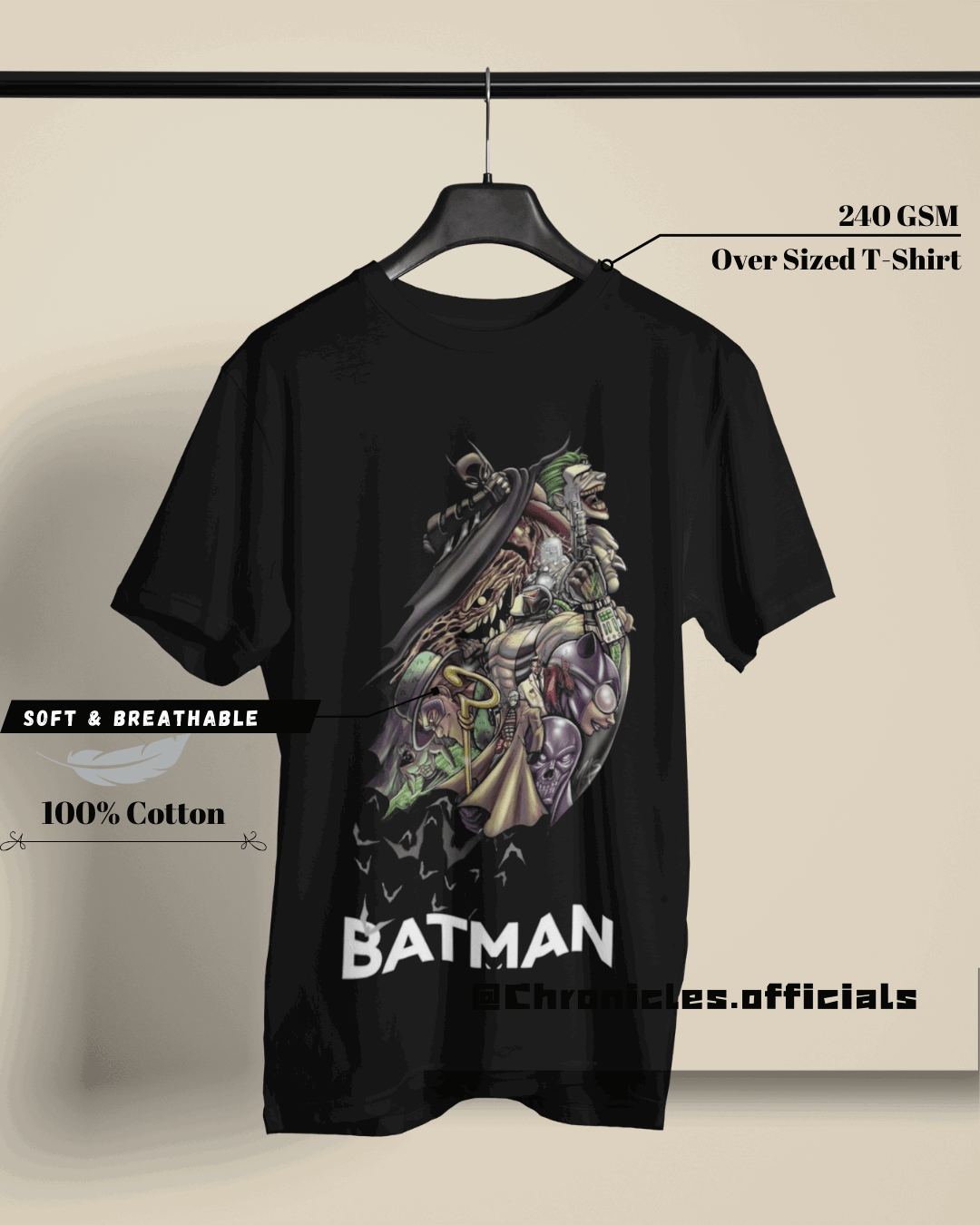 Batman and Nemesis | Oversized T-Shirt | DC Official - CHRONICLES