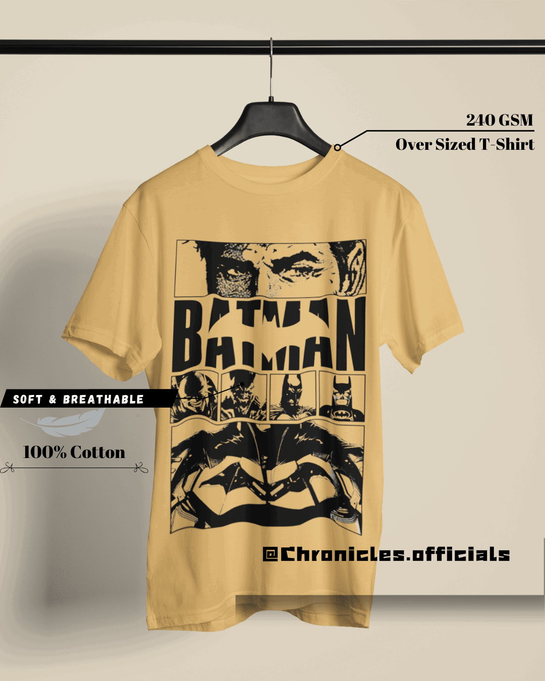 Bruce Wayne A.K.A Batman| Oversized T-Shirt | DC Official - CHRONICLES
