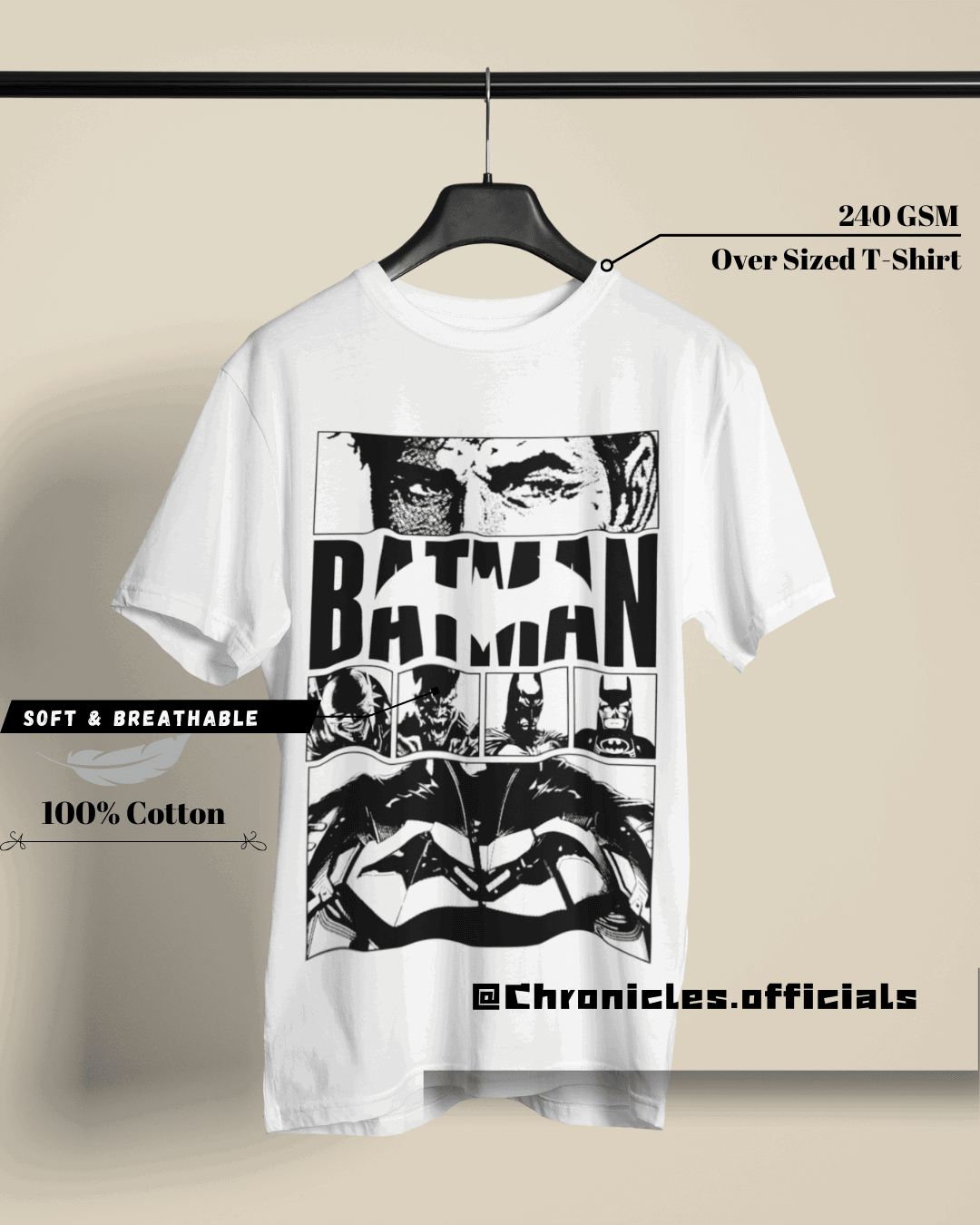 Bruce Wayne A.K.A Batman| Oversized T-Shirt | DC Official - CHRONICLES