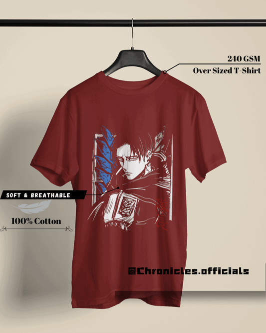 Cap. LEVI  | Oversized T-Shirt | Attack On Titan - CHRONICLES