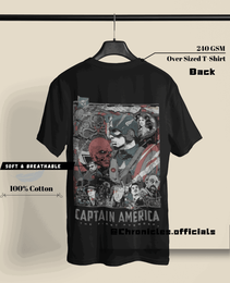 Captain America The last Avenger - Double Side Print | Oversized T-Shirt | Marvel - CHRONICLES