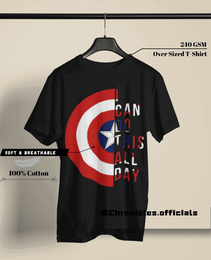 Captain America The last Avenger - Double Side Print | Oversized T-Shirt | Marvel - CHRONICLES