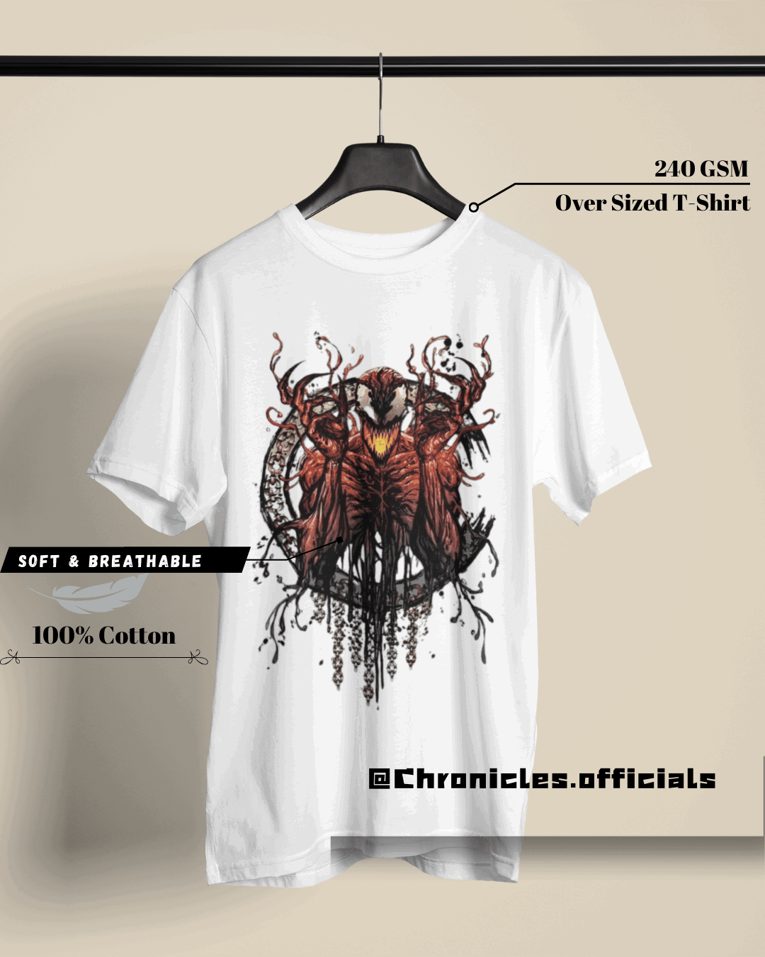 Carnage - Let there be Carnage | Oversized T-Shirt | Marvel - CHRONICLES