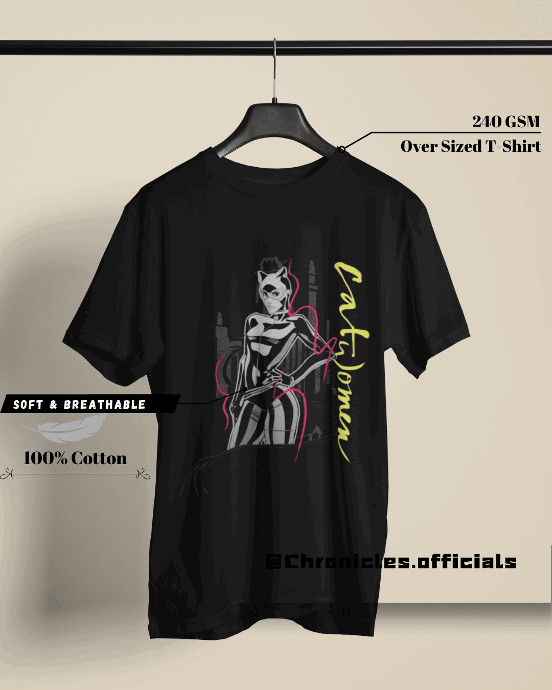 Catwoman (Graphic Design) | Oversized T-Shirt | DC Official - CHRONICLES
