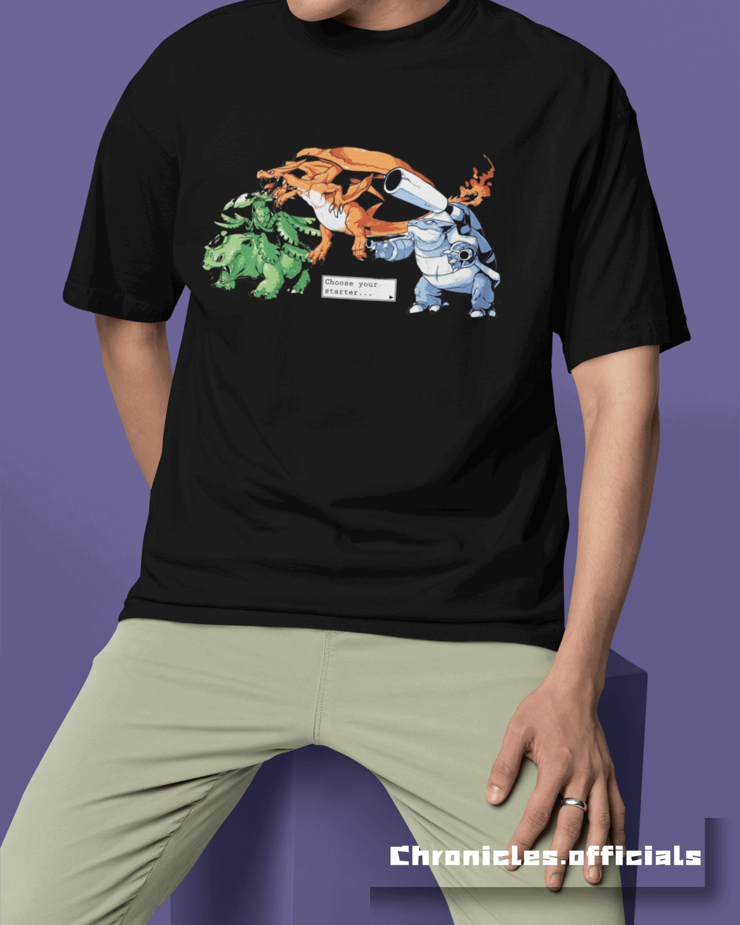 Choose Your Starter | Oversized T-Shirt | Pokémon - CHRONICLES