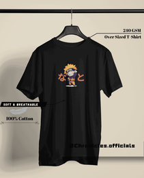 Cute Baby Naruto Minimalistic | Oversized T-Shirt | Naruto - CHRONICLES