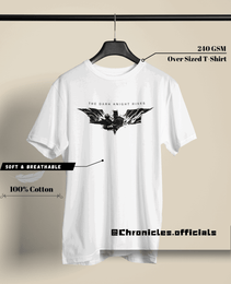 Dark Knight Centre heart logo  | Oversized T-Shirt | DC Official - CHRONICLES