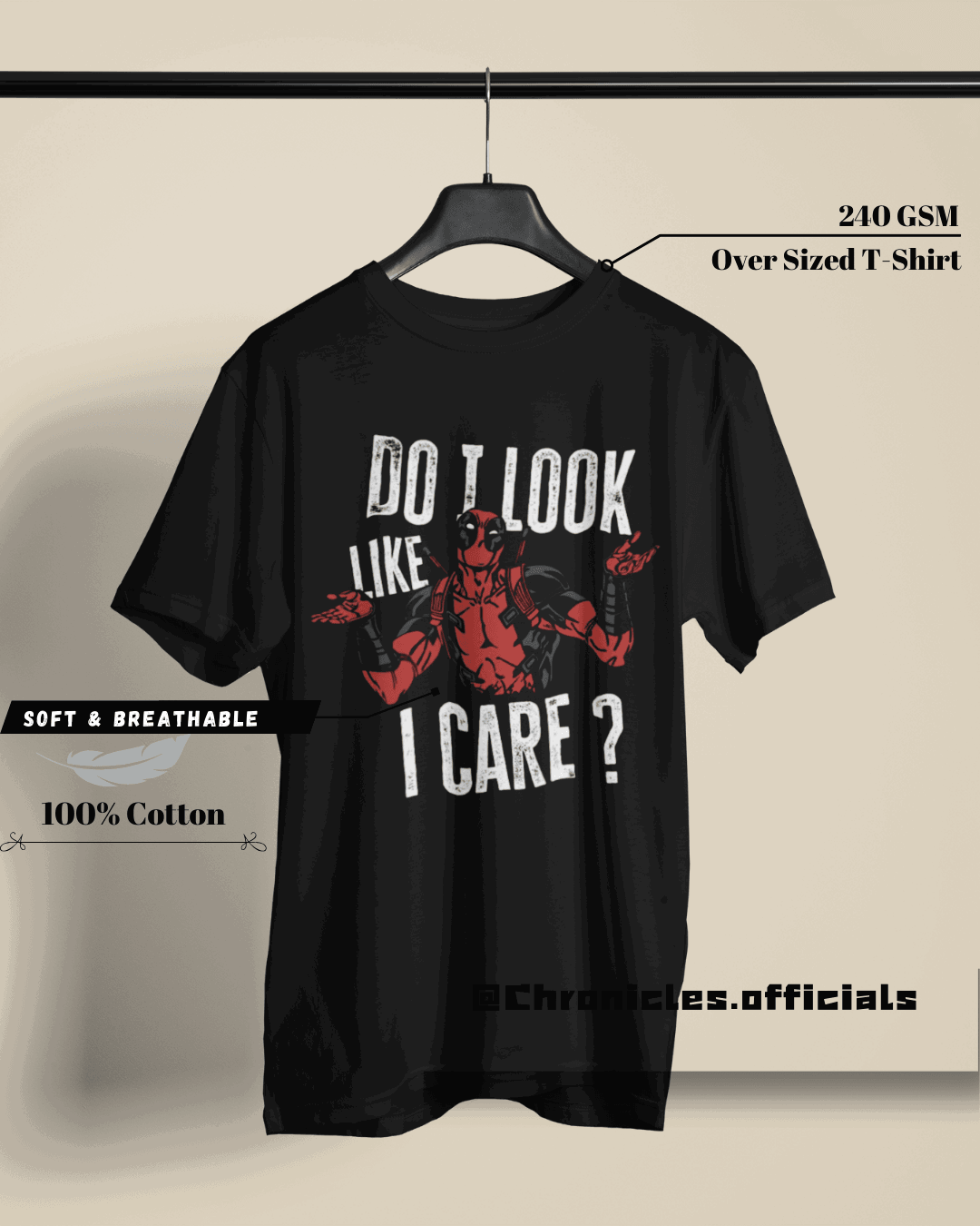 Deadpool Quotes | Oversized T-Shirt | Marvel - CHRONICLES