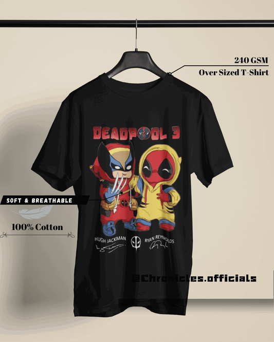 Deadpool and Wolverine Best Bubs Approved | Oversized T-Shirt | Marvel - CHRONICLES